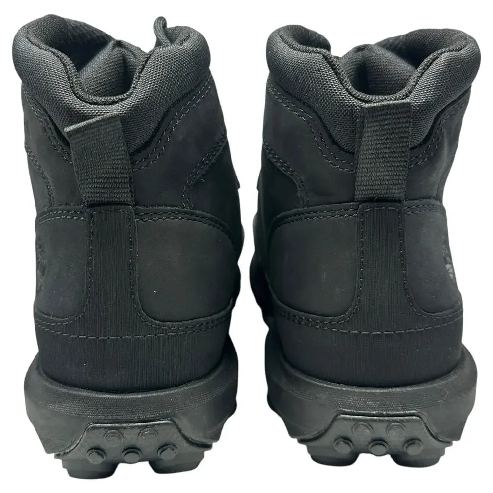 Timberland Converge Mid Lace Waterproof Juniors 6M‎ Leather Boots Black Gorpcore
